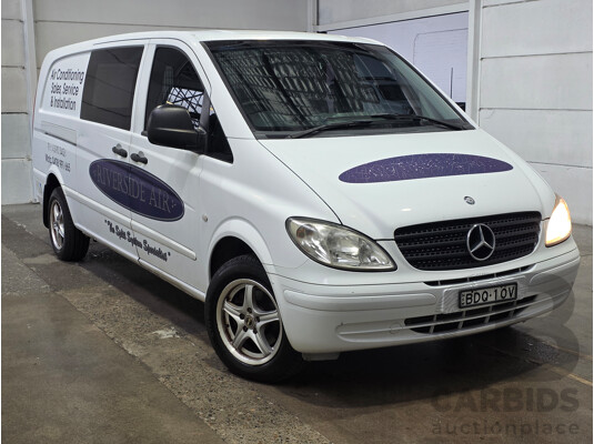 10/2007 Mercedes-Benz Vito 109CDI Extra Long 4d Van Arctic White Turbo Diesel 2.1L