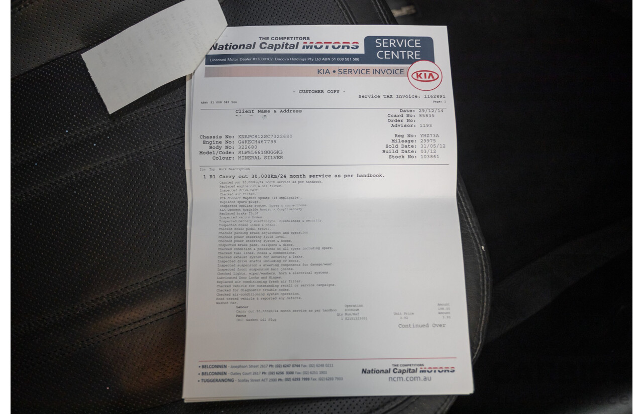 4/2012 Kia Sportage Platinum (AWD) SL MY12 4d Wagon Mineral Silver Metallic 2.4L