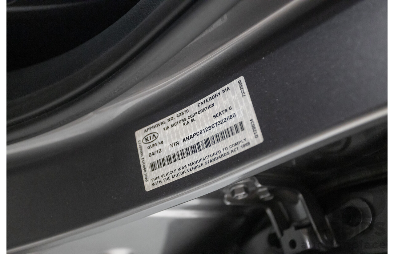 4/2012 Kia Sportage Platinum (AWD) SL MY12 4d Wagon Mineral Silver Metallic 2.4L