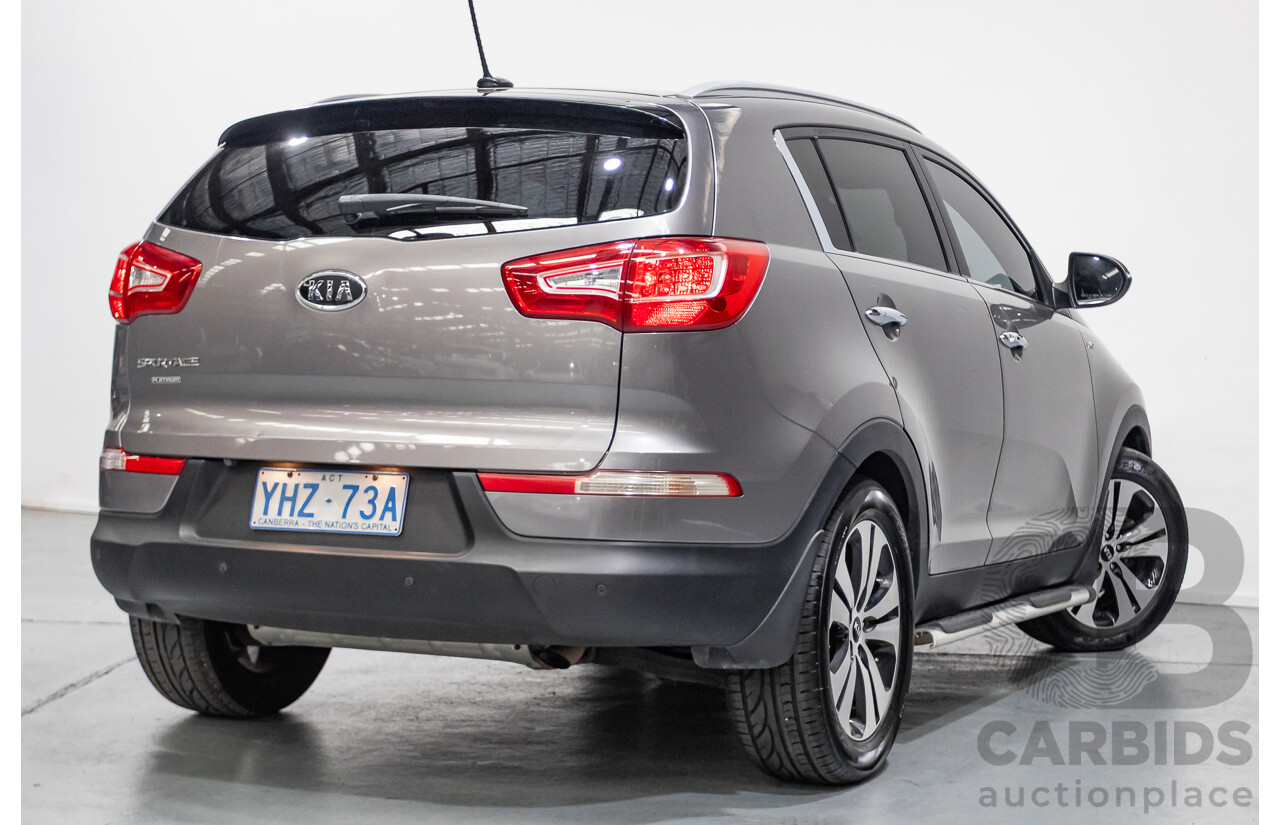 4/2012 Kia Sportage Platinum (AWD) SL MY12 4d Wagon Mineral Silver Metallic 2.4L