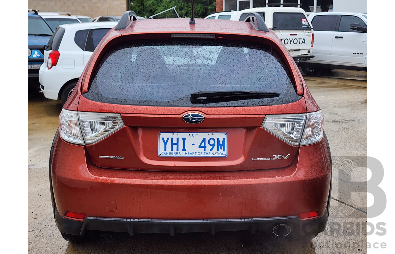 3/2011 Subaru Impreza XV (awd) MY11 5d Hatchback Red 2.0L