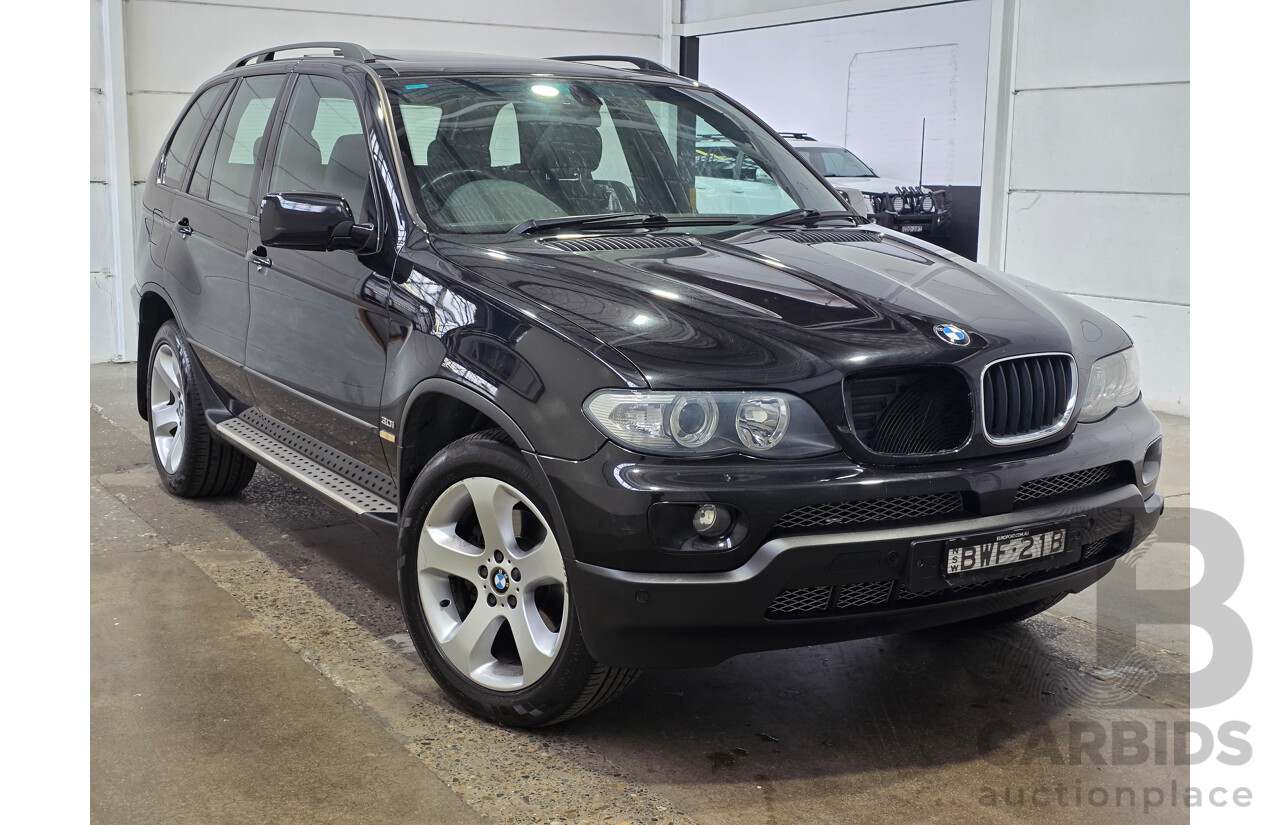 10/2005 BMW X5 3.0i (4x4) E53 4d Wagon Black Sapphire Metallic 3.0L