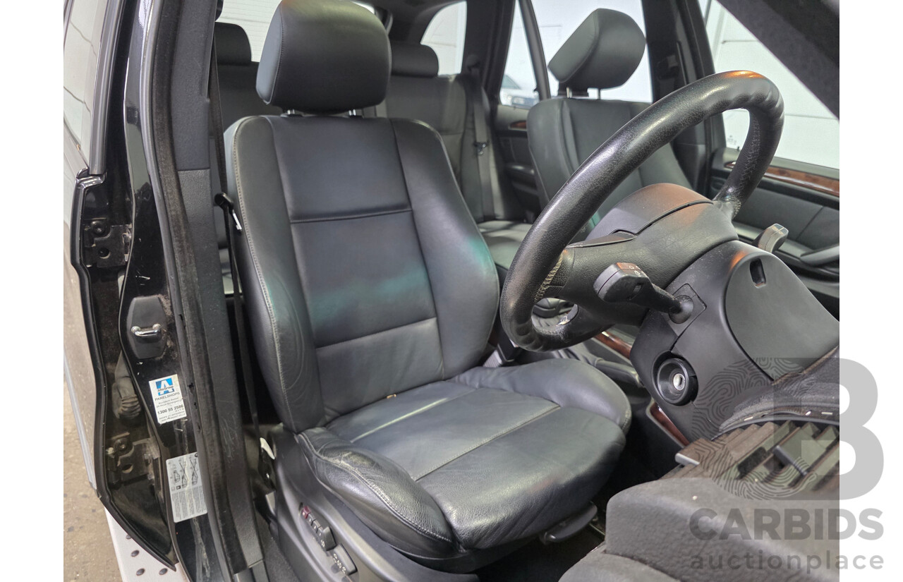 10/2005 BMW X5 3.0i (4x4) E53 4d Wagon Black Sapphire Metallic 3.0L