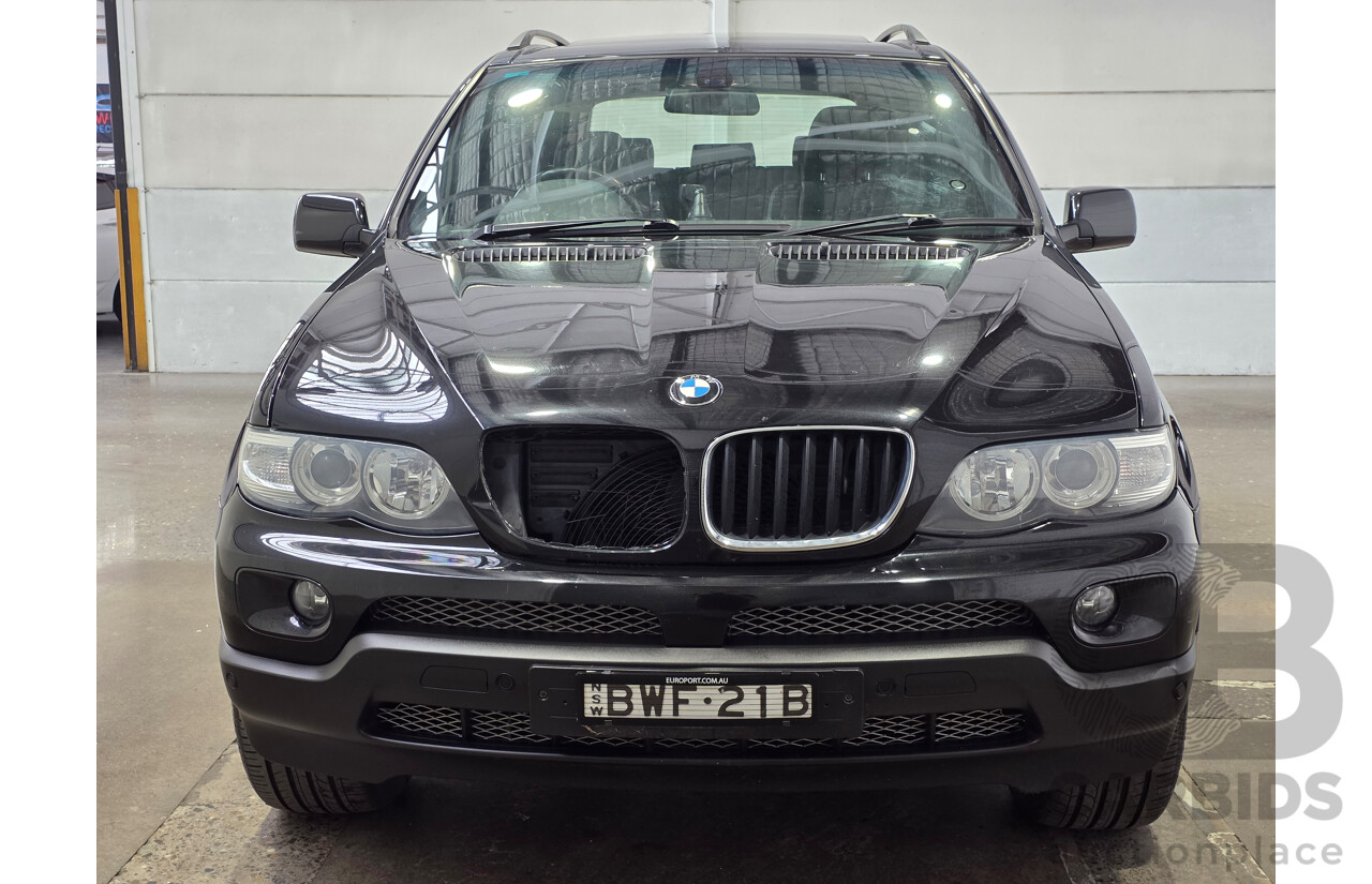 10/2005 BMW X5 3.0i (4x4) E53 4d Wagon Black Sapphire Metallic 3.0L