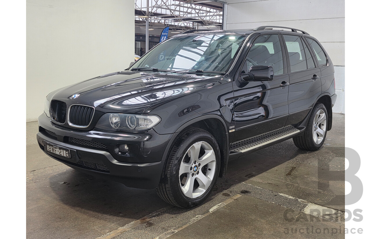 10/2005 BMW X5 3.0i (4x4) E53 4d Wagon Black Sapphire Metallic 3.0L