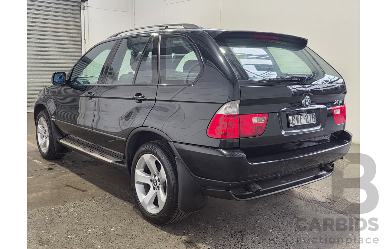 10/2005 BMW X5 3.0i (4x4) E53 4d Wagon Black Sapphire Metallic 3.0L