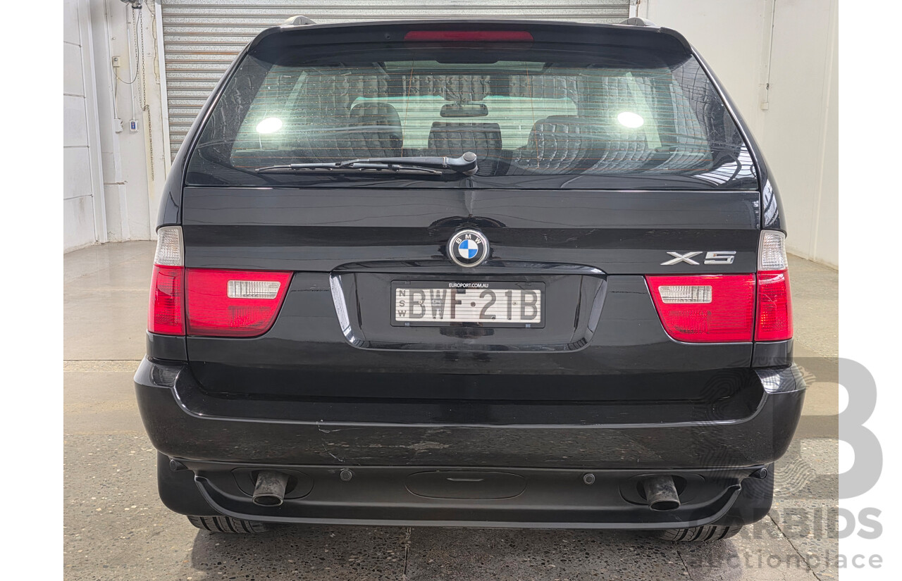 10/2005 BMW X5 3.0i (4x4) E53 4d Wagon Black Sapphire Metallic 3.0L