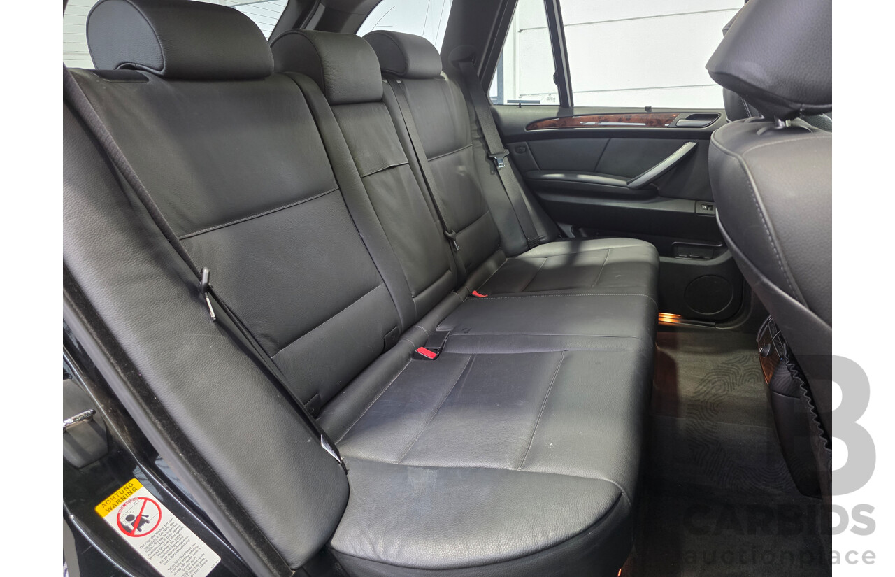 10/2005 BMW X5 3.0i (4x4) E53 4d Wagon Black Sapphire Metallic 3.0L