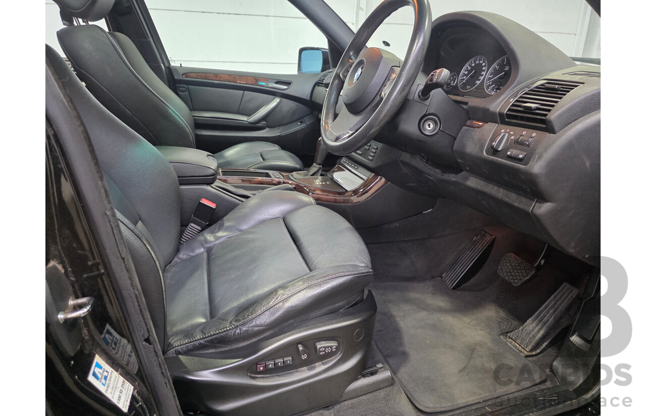 10/2005 BMW X5 3.0i (4x4) E53 4d Wagon Black Sapphire Metallic 3.0L