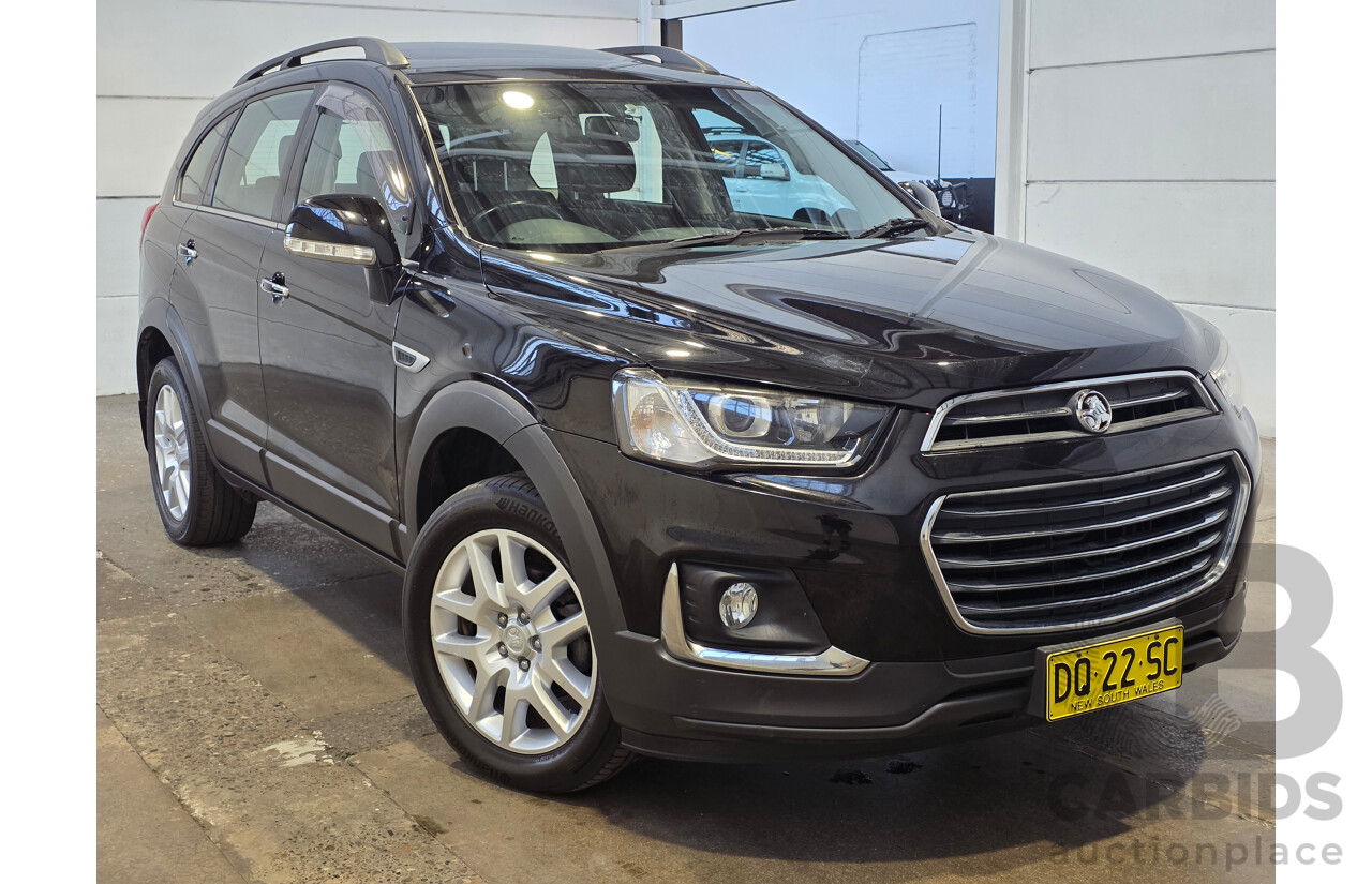 2/2018 Holden Captiva Active 7 Seater CG MY18 4d Wagon Mineral Black 2.4L