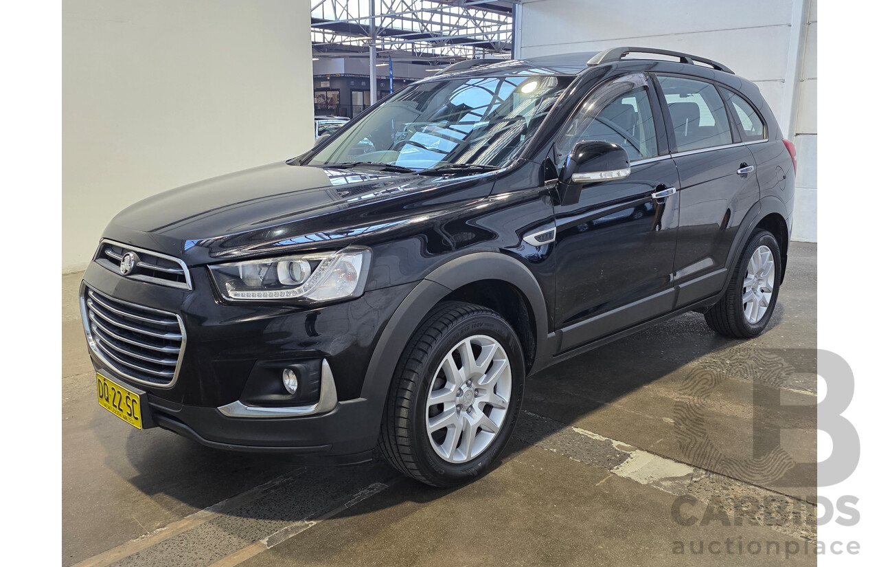 2/2018 Holden Captiva Active 7 Seater CG MY18 4d Wagon Mineral Black 2.4L