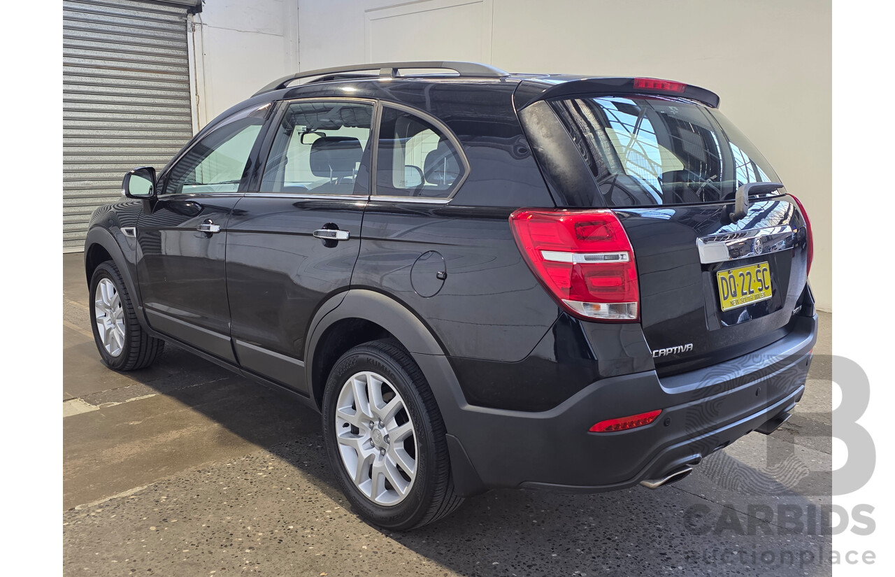 2/2018 Holden Captiva Active 7 Seater CG MY18 4d Wagon Mineral Black 2.4L