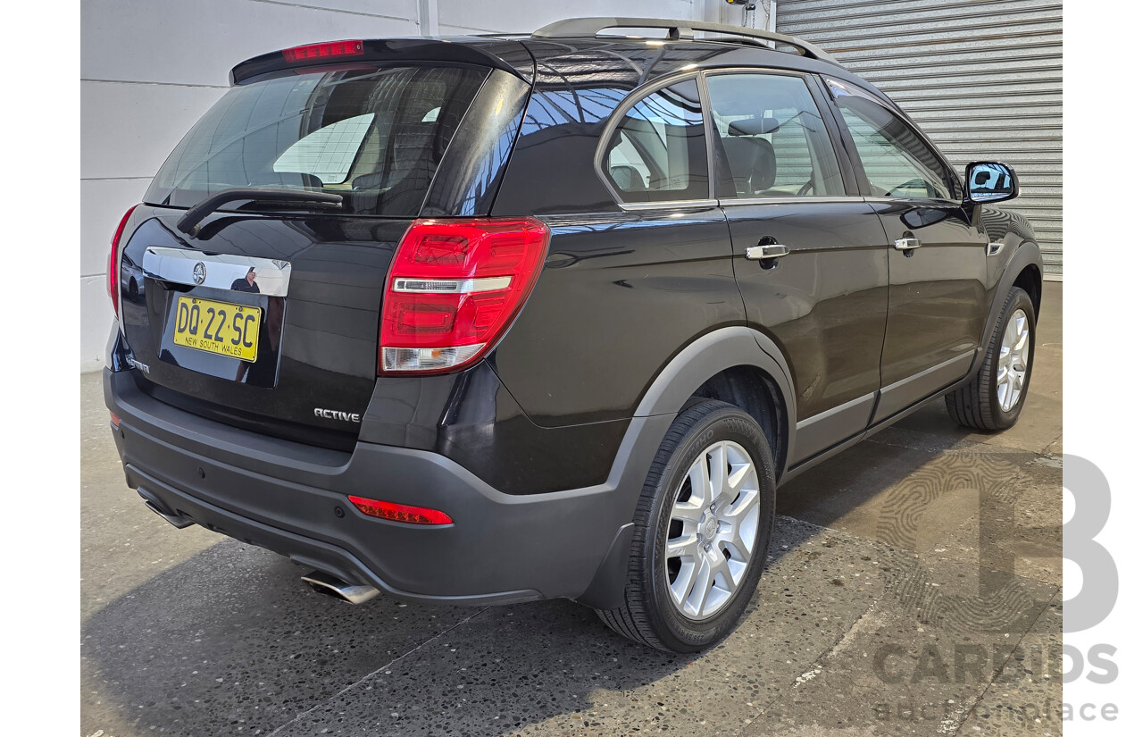 2/2018 Holden Captiva Active 7 Seater CG MY18 4d Wagon Mineral Black 2.4L