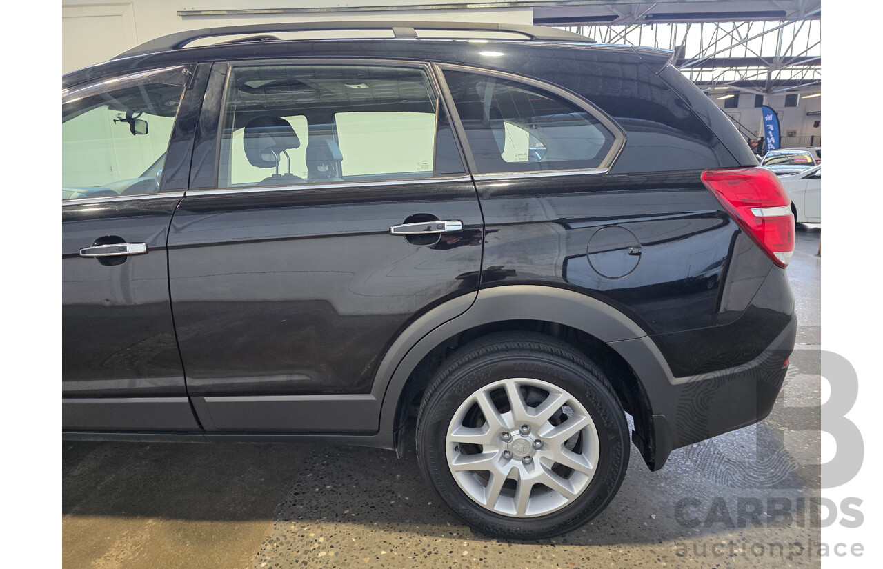 2/2018 Holden Captiva Active 7 Seater CG MY18 4d Wagon Mineral Black 2.4L