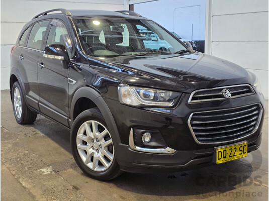 2/2018 Holden Captiva Active 7 Seater CG MY18 4d Wagon Mineral Black 2.4L