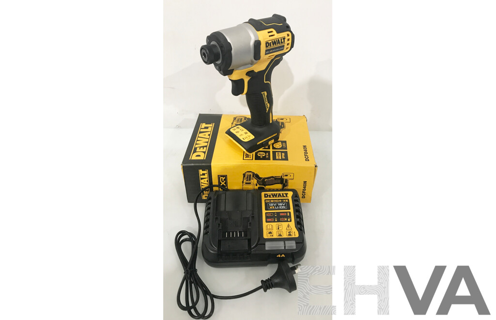 DeWalt 18V Brushless Impact Driver with Battery Charger