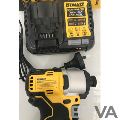 DeWalt 18V Brushless Impact Driver with Battery Charger