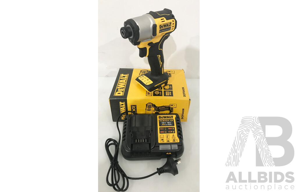 DeWalt 18V Brushless Impact Driver with Battery Charger