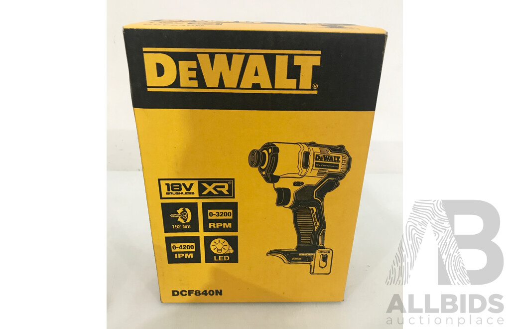 DeWalt (DCF840N) 18V Brushless Impact Driver