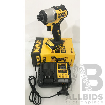 DeWalt 18V Brushless Impact Driver with Battery Charger