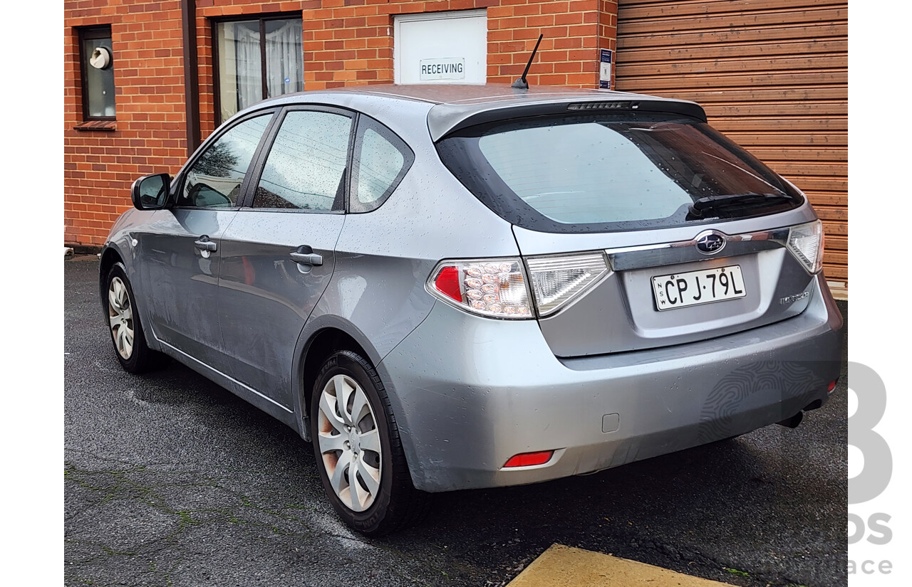 11/2007 Subaru Impreza R (awd) MY08 5d Hatchback Silver 2.0L