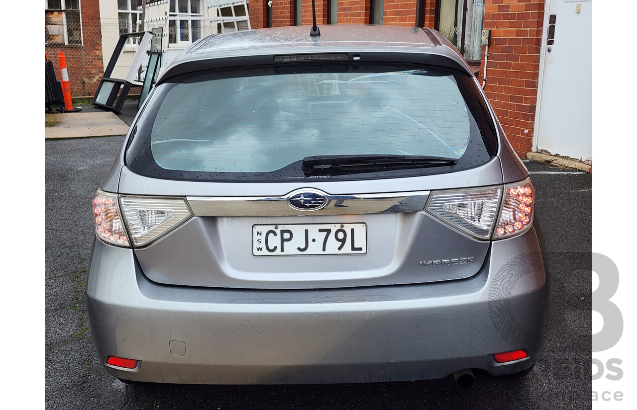 11/2007 Subaru Impreza R (awd) MY08 5d Hatchback Silver 2.0L