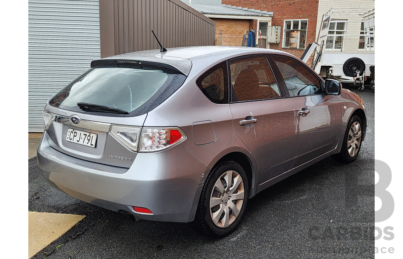 11/2007 Subaru Impreza R (awd) MY08 5d Hatchback Silver 2.0L