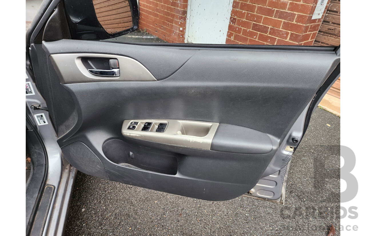 11/2007 Subaru Impreza R (awd) MY08 5d Hatchback Silver 2.0L