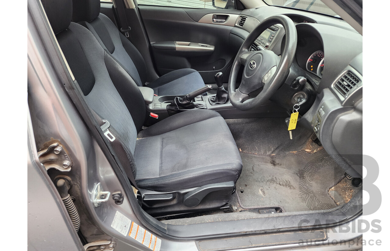 11/2007 Subaru Impreza R (awd) MY08 5d Hatchback Silver 2.0L