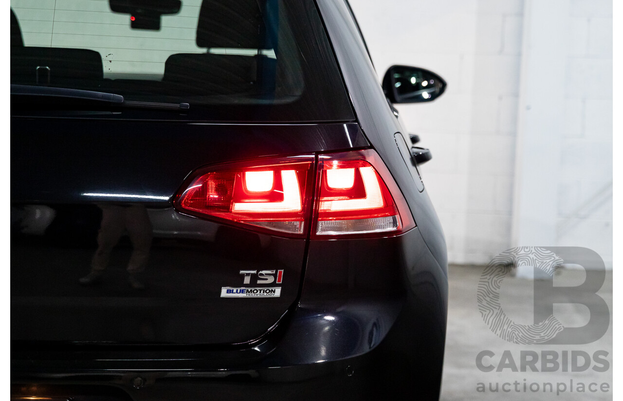 02/2017 Volkswagen Golf 92 TSI TRENDLINE FWD AU MY17 5D Hatchback Black 1.4L