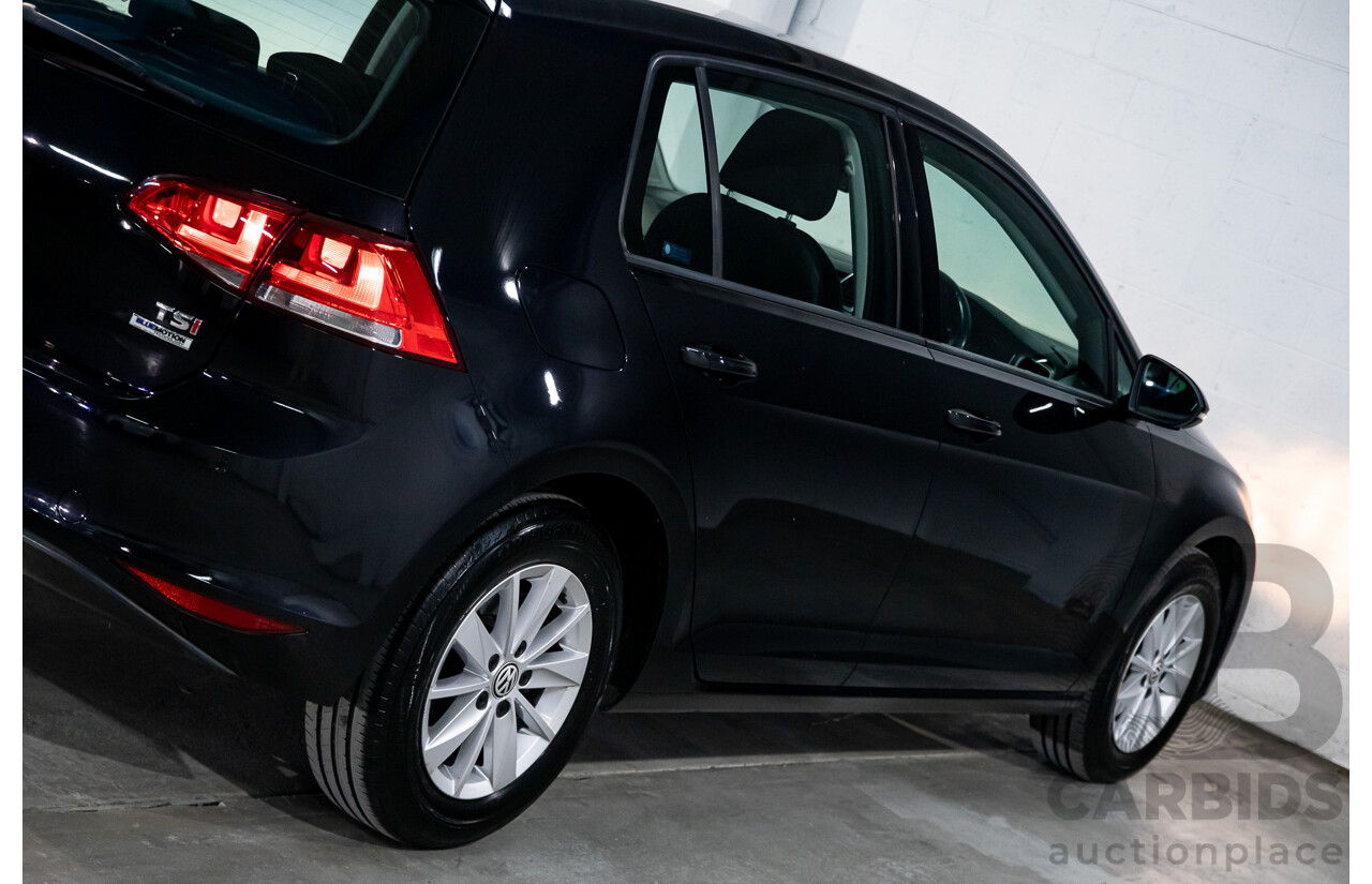 02/2017 Volkswagen Golf 92 TSI TRENDLINE FWD AU MY17 5D Hatchback Black 1.4L
