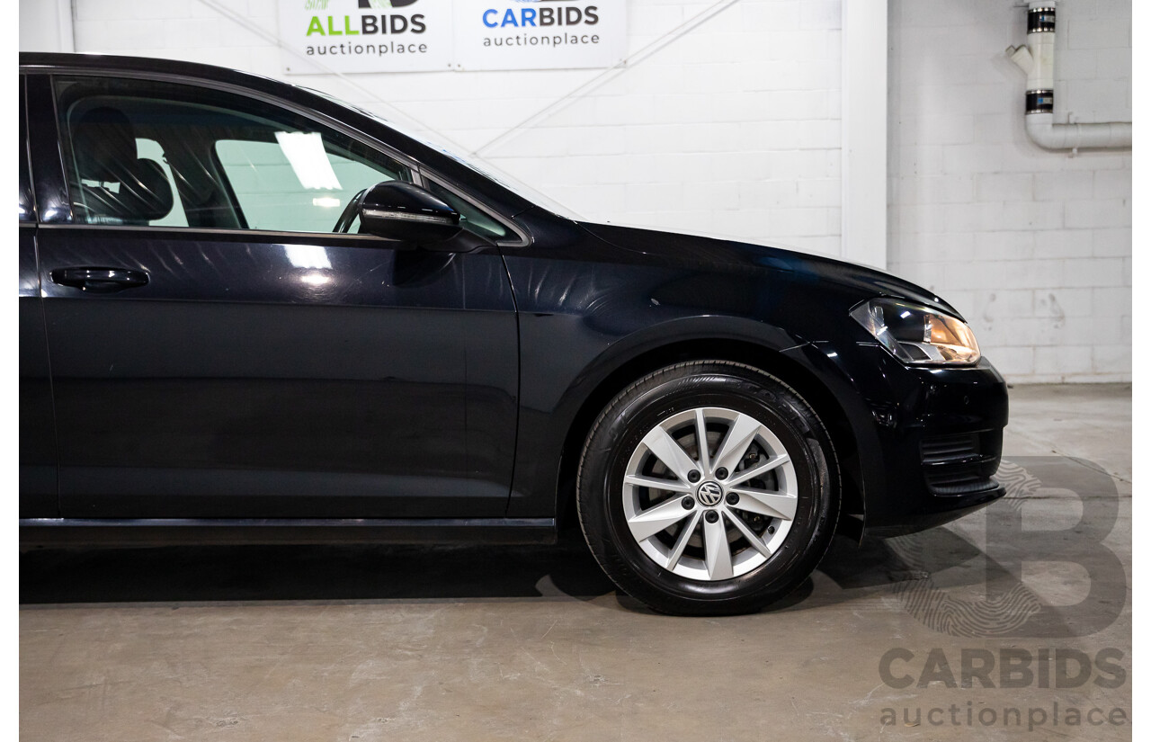 02/2017 Volkswagen Golf 92 TSI TRENDLINE FWD AU MY17 5D Hatchback Black 1.4L