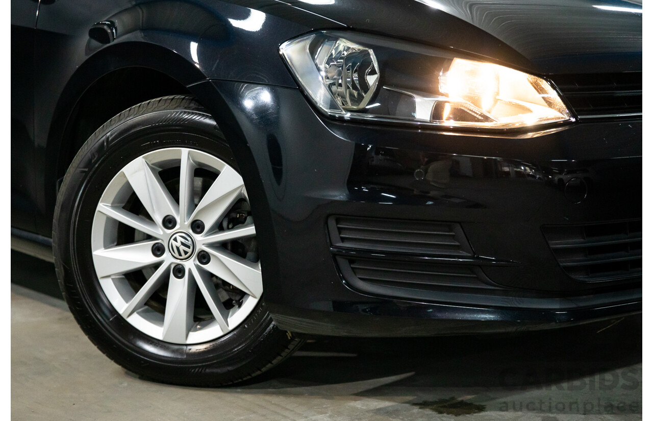02/2017 Volkswagen Golf 92 TSI TRENDLINE FWD AU MY17 5D Hatchback Black 1.4L