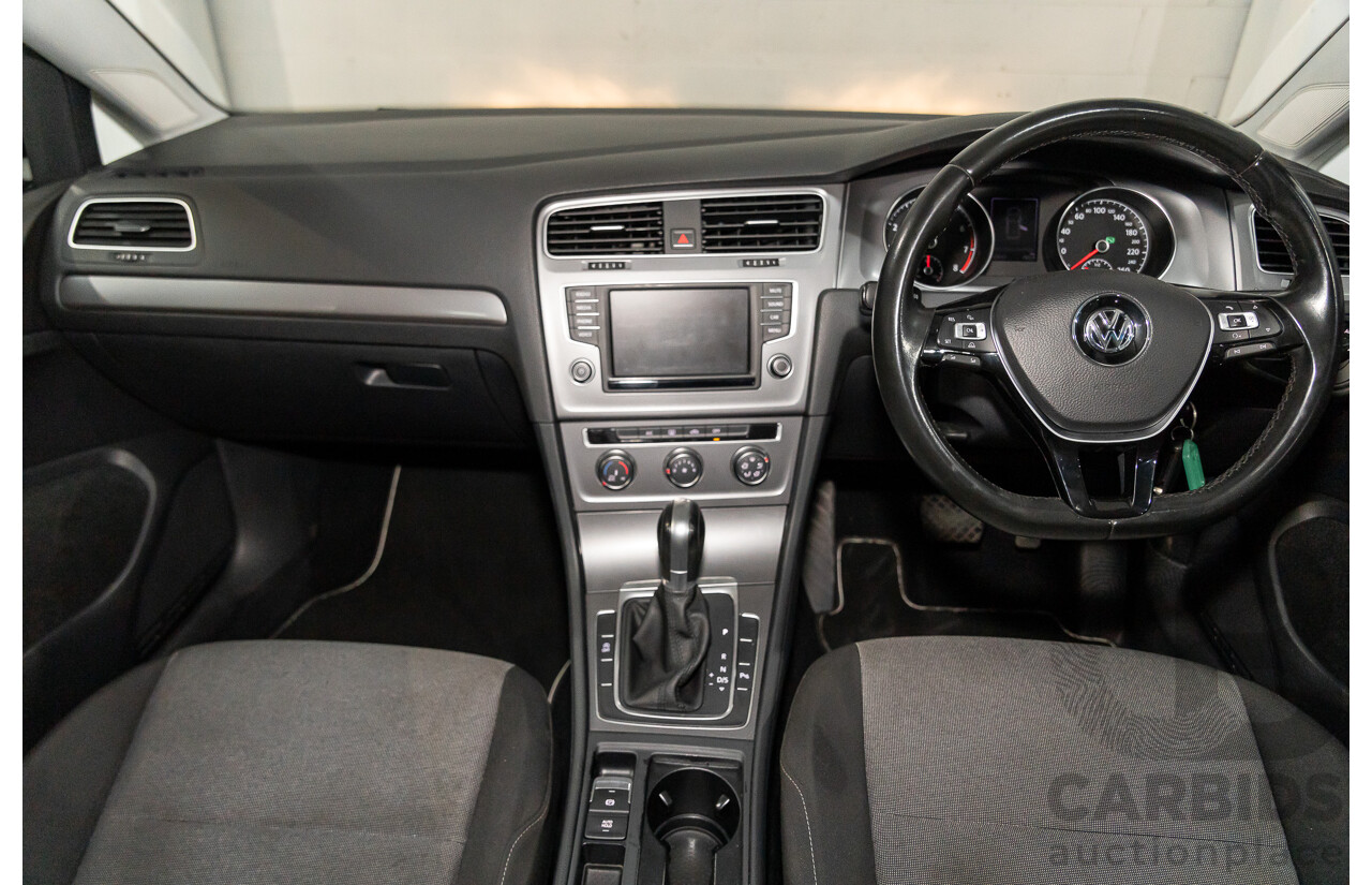 02/2017 Volkswagen Golf 92 TSI TRENDLINE FWD AU MY17 5D Hatchback Black 1.4L