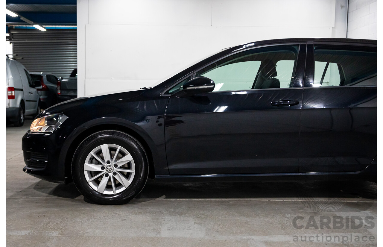 02/2017 Volkswagen Golf 92 TSI TRENDLINE FWD AU MY17 5D Hatchback Black 1.4L