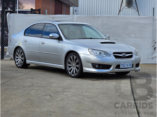 11/2006 Subaru Liberty GT-B MY07 4d Sedan Silver Or Chrome 2.5L