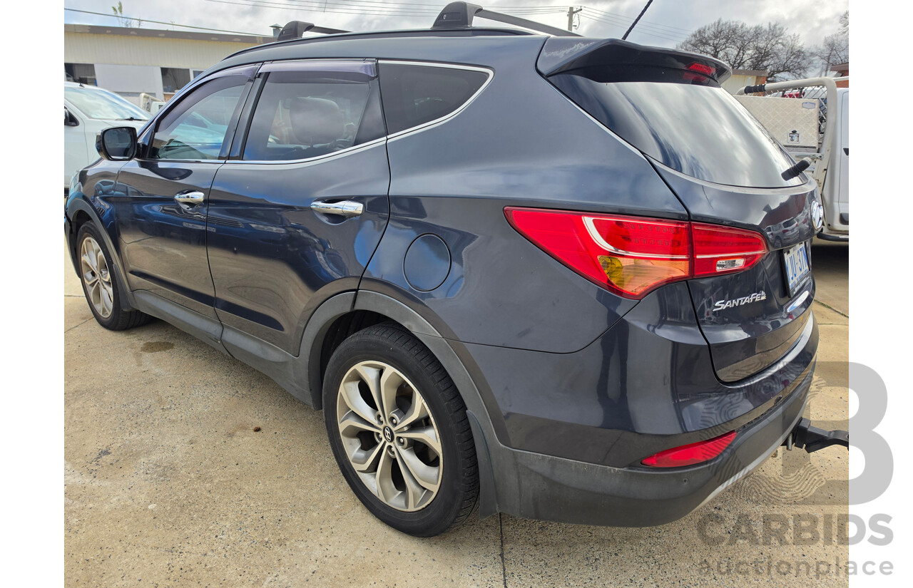 11/2013 Hyundai Santa Fe Highlander CRDi (4x4) DM 4d Wagon Blue 2.2L