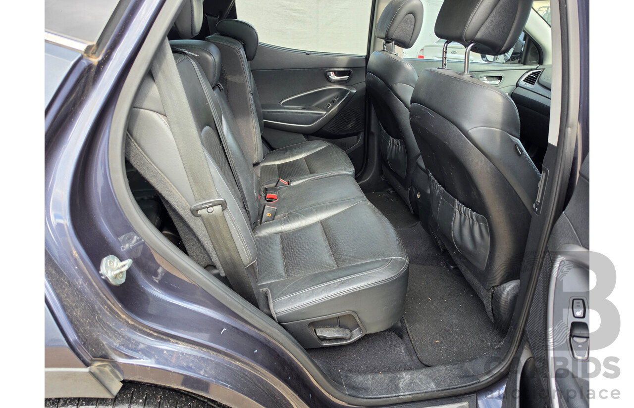 11/2013 Hyundai Santa Fe Highlander CRDi (4x4) DM 4d Wagon Blue 2.2L