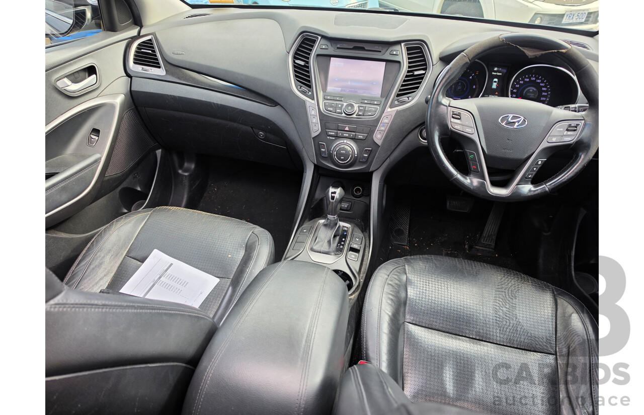 11/2013 Hyundai Santa Fe Highlander CRDi (4x4) DM 4d Wagon Blue 2.2L