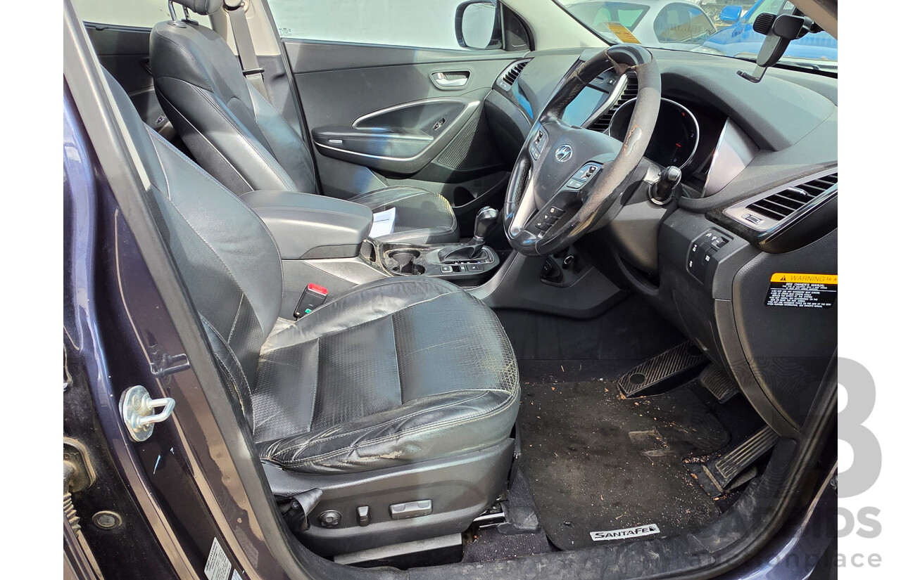 11/2013 Hyundai Santa Fe Highlander CRDi (4x4) DM 4d Wagon Blue 2.2L