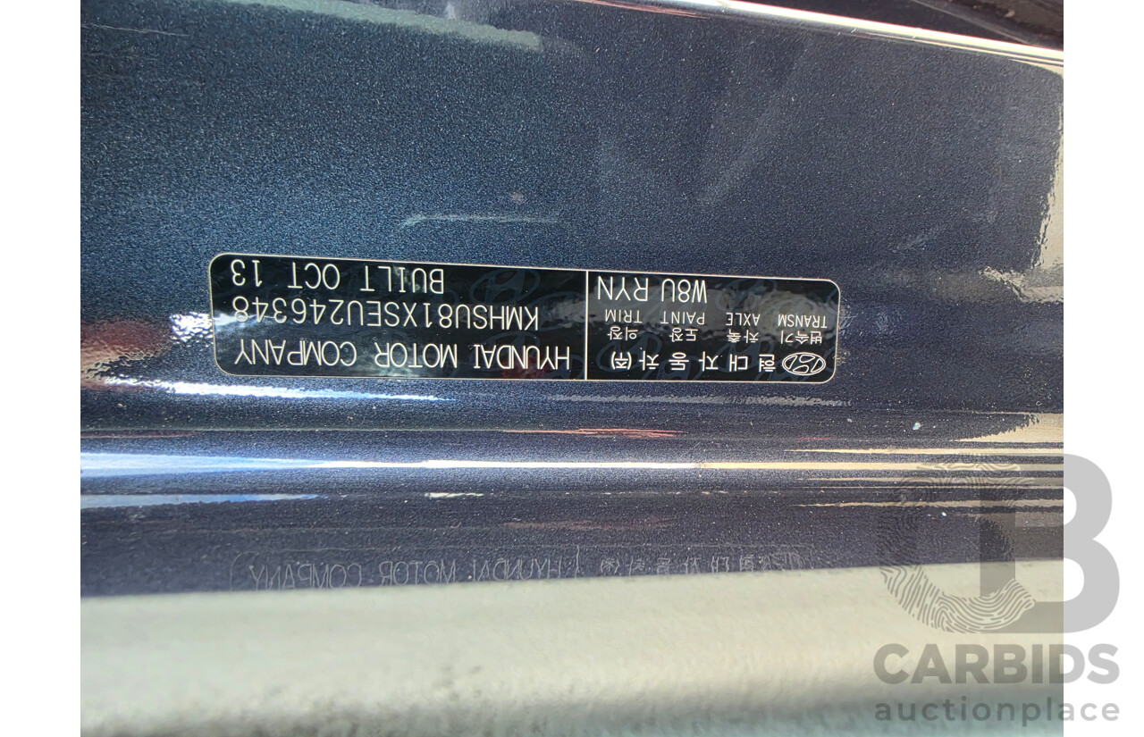 11/2013 Hyundai Santa Fe Highlander CRDi (4x4) DM 4d Wagon Blue 2.2L