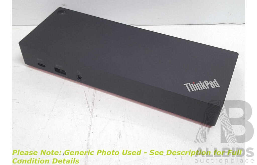Lenovo (DUD9011D1) ThinkPad Hybrid USB-C with USB-A Dock W/ Power Supply