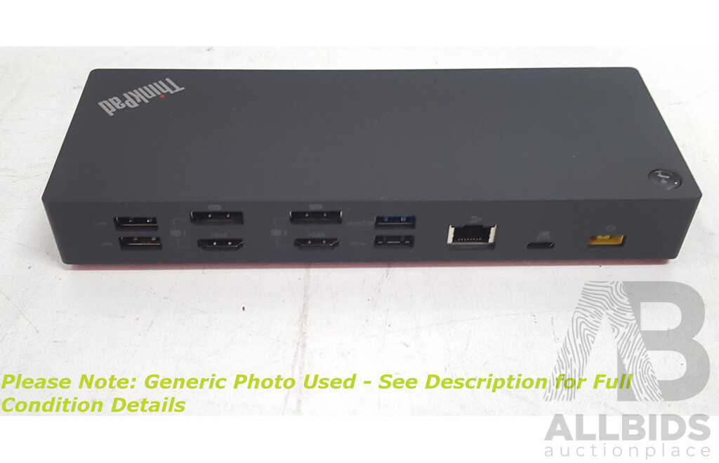 Lenovo (DUD9011D1) ThinkPad Hybrid USB-C with USB-A Dock W/ Power Supply