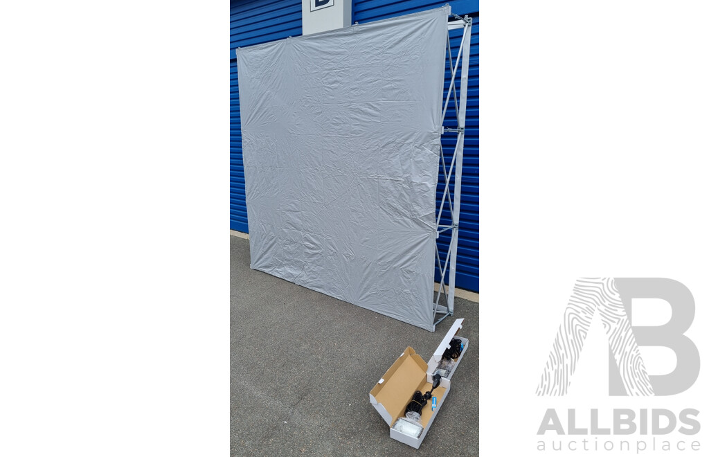 Vivid Advertising 2.2 Meter Exhibition Display Stands - Lot of Two
