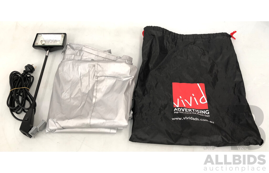 Vivid Advertising 2.2 Meter Exhibition Display Stands - Lot of Two