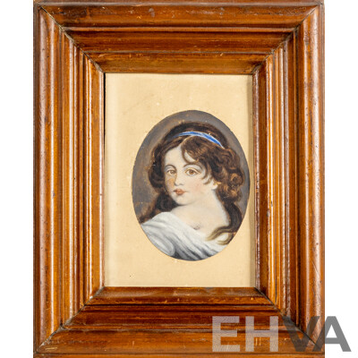 Trio of Antique Portraits - Bromide Photograph of Regal British Man in Civil Court Dress, Oil on Paper Young Girl & Sketch of Baby in Bonnet, 47H x 32W cm (largest frame)(3)
