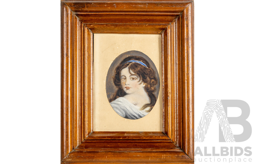 Trio of Antique Portraits - Bromide Photograph of Regal British Man in Civil Court Dress, Oil on Paper Young Girl & Sketch of Baby in Bonnet, 47H x 32W cm (largest frame)(3)