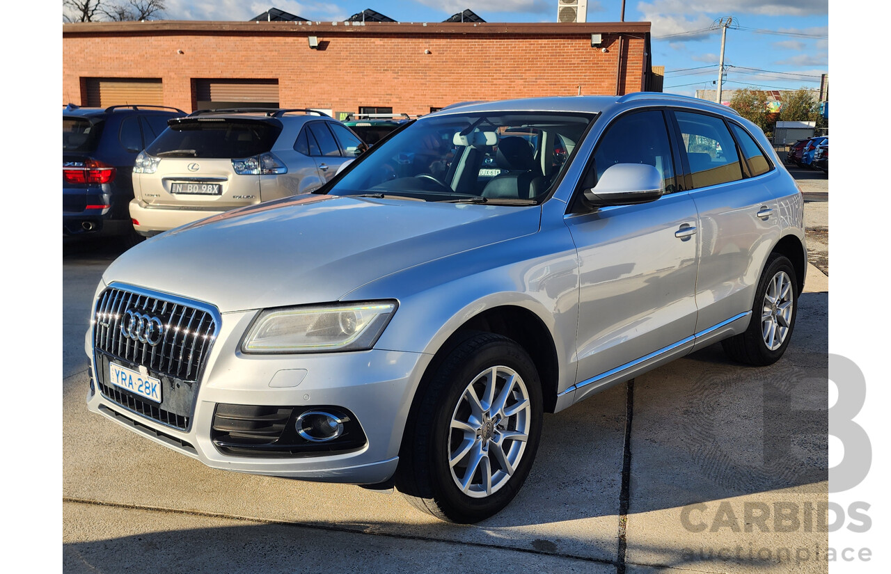 1/2013 Audi Q5 2.0 TDI Quattro 8R MY13 4d Wagon Silver 2.0L