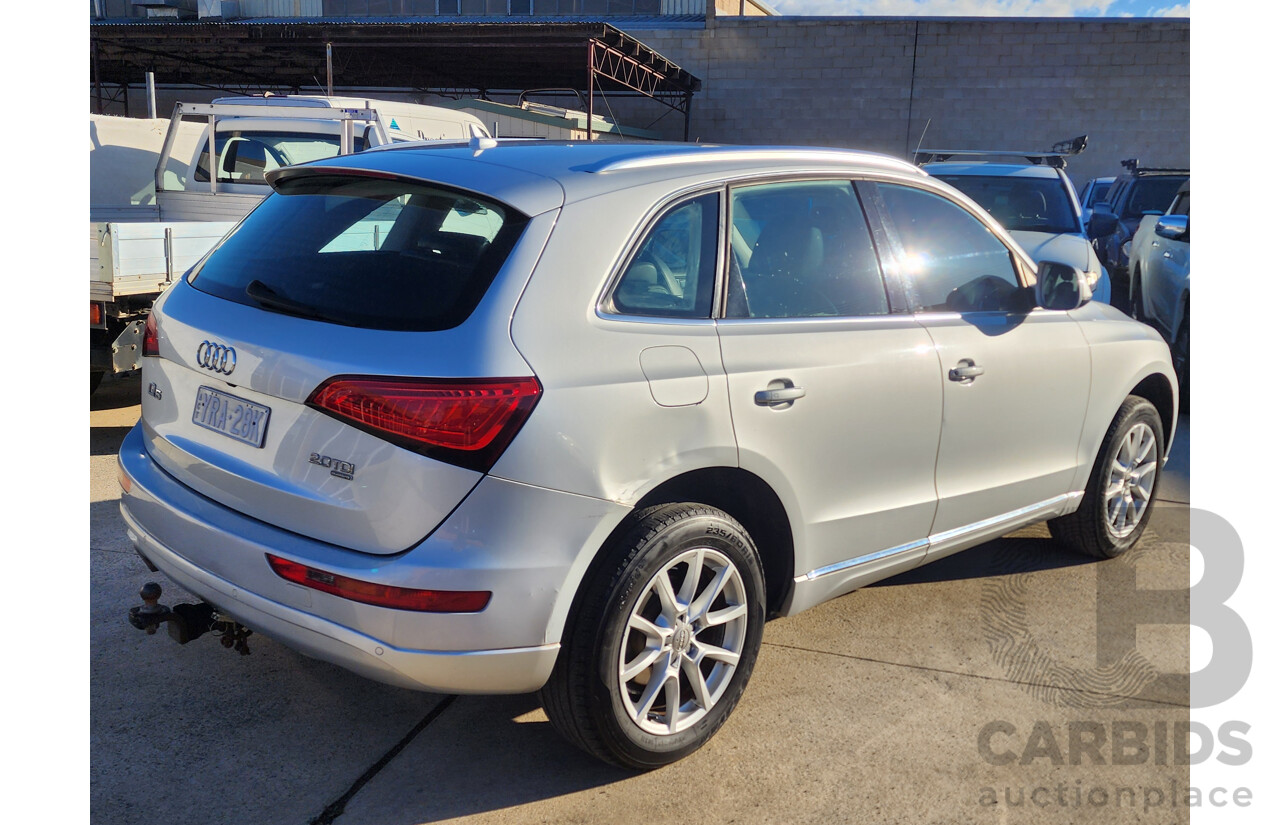 1/2013 Audi Q5 2.0 TDI Quattro 8R MY13 4d Wagon Silver 2.0L