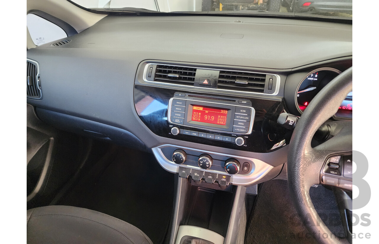 10/2015 Kia RIO S UB MY15 3d Hatchback White 1.4L